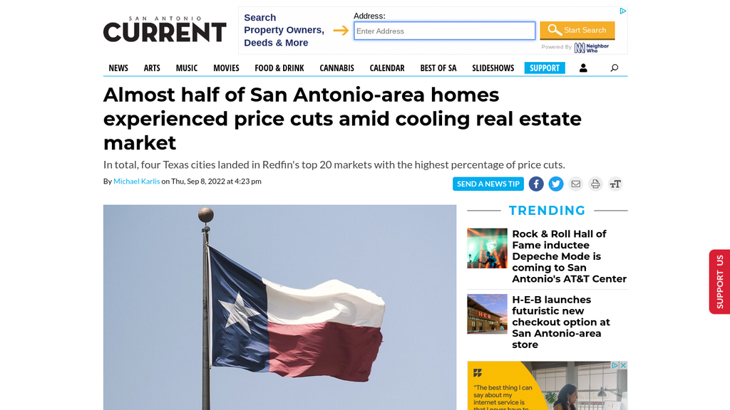 Almost half of San Antonio-area homes experienced price cuts amid cooling real estate market