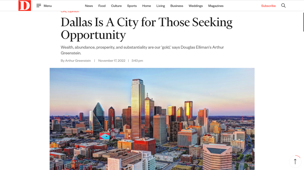 Dallas Is A City for Those Seeking Opportunity