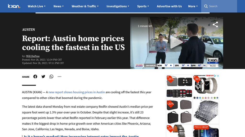 Report: Austin home prices cooling the fastest in the US