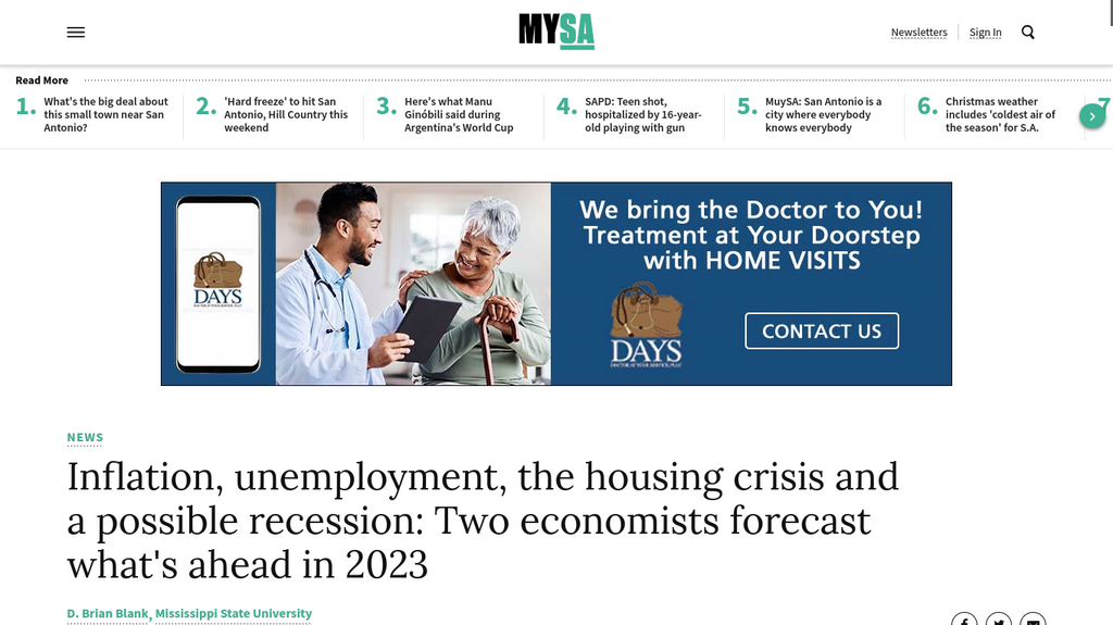Inflation, unemployment, the housing crisis and a possible recession: Two economists forecast what's ahead in 2023