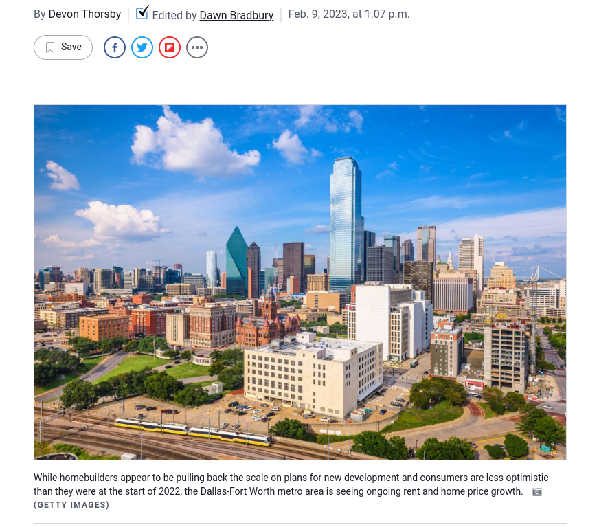 Dallas Housing Market Forecast