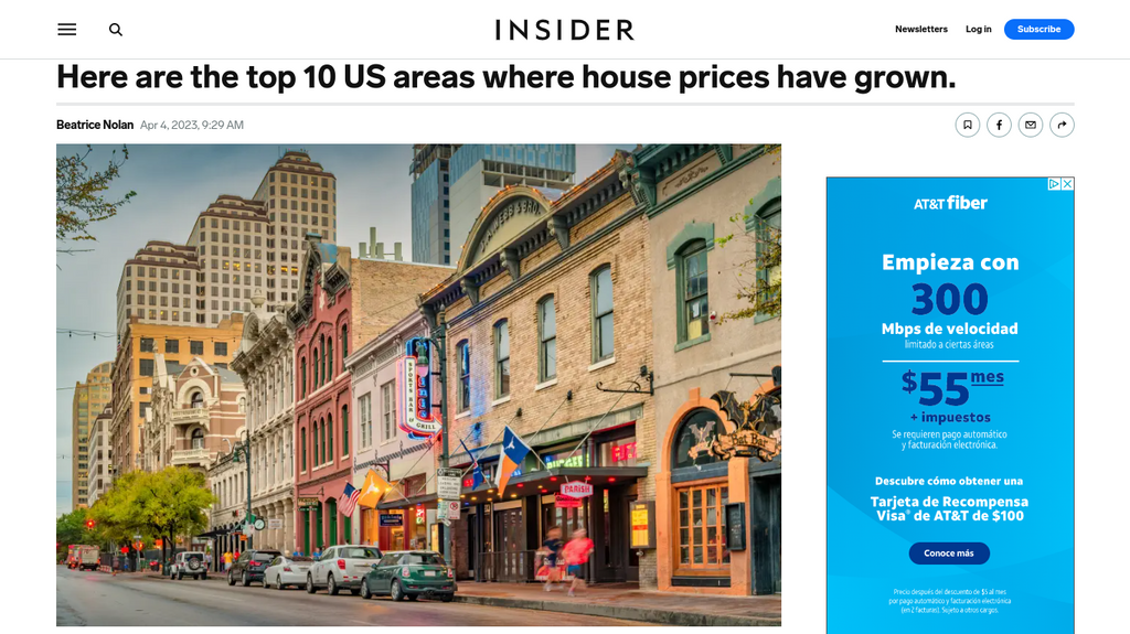 Properties in Austin have skyrocketed in value over the last 25 years. Here are the top 10 US areas where house prices have grown.