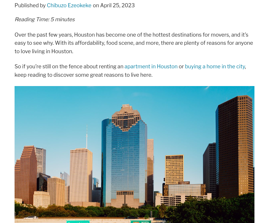 8 Reasons To Move to Houston and Why You’ll Love Living Here