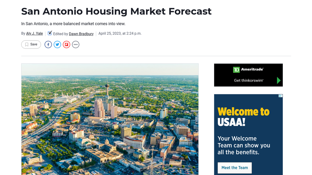 San Antonio Housing Market Forecast