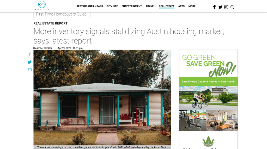 More inventory signals stabilizing Austin housing market, says latest report