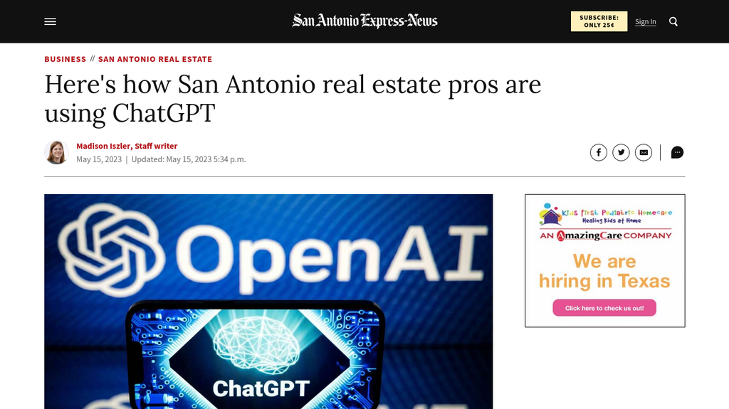 Here's how San Antonio real estate pros are using ChatGPT